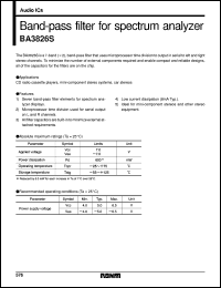 datasheet for BA3826S by ROHM
