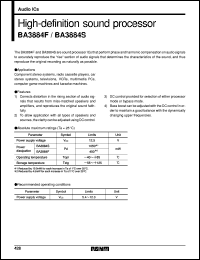 datasheet for BA3884F by ROHM