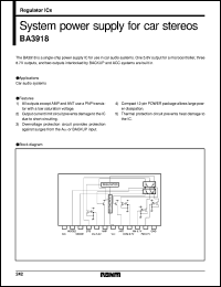 datasheet for BA3918 by ROHM