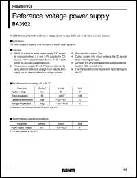 datasheet for BA3932 by ROHM