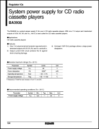 datasheet for BA3938 by ROHM