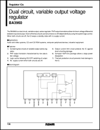 datasheet for BA3960 by ROHM
