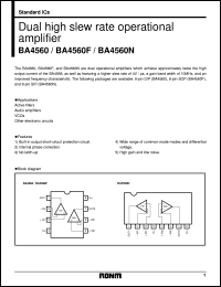 datasheet for BA4560 by ROHM