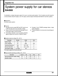 datasheet for BA4900 by ROHM