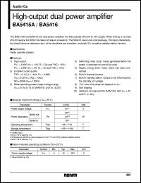 datasheet for BA5416 by ROHM