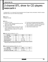 datasheet for BA5912AFP-Y by ROHM