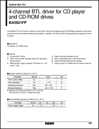 datasheet for BA5921FP by ROHM
