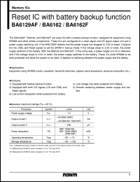 datasheet for BA6162F by ROHM