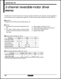 datasheet for BA6193 by ROHM