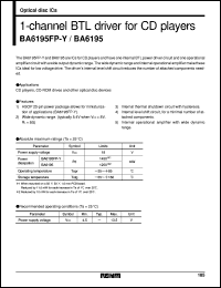 datasheet for BA6195FP-Y by ROHM