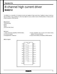 datasheet for BA6212 by ROHM