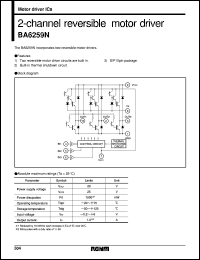 datasheet for BA6259N by ROHM