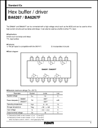 datasheet for BA6267F by ROHM