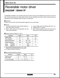 datasheet for BA6289F by ROHM