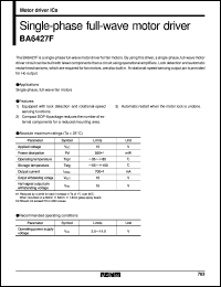 datasheet for BA6427F by ROHM