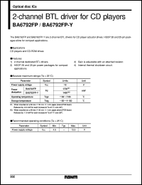 datasheet for BA6792FP by ROHM