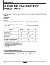 datasheet for BA6809F by ROHM