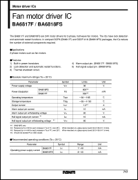 datasheet for BA6817F by ROHM