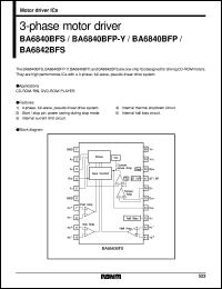 datasheet for BA6840BFS by ROHM
