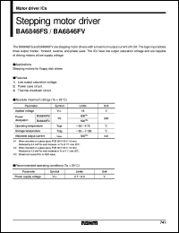 datasheet for BA6846FV by ROHM