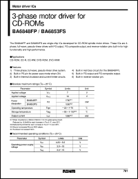datasheet for BA6848FP by ROHM