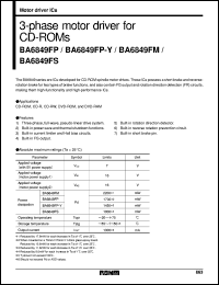 datasheet for BA6849FP by ROHM
