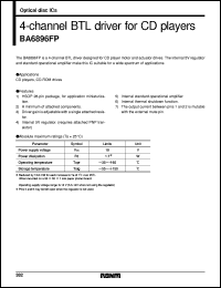 datasheet for BA6896FP by ROHM