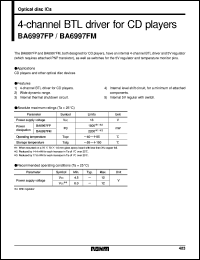 datasheet for BA6997FP by ROHM