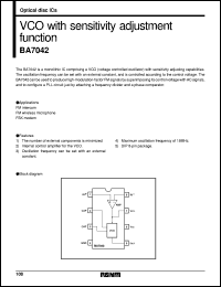 datasheet for BA7042 by ROHM