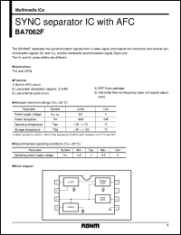 datasheet for BA7062F by ROHM