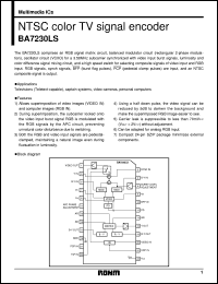 datasheet for BA7230LS by ROHM