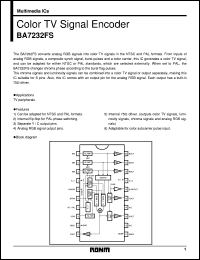 datasheet for BA7232FS by ROHM