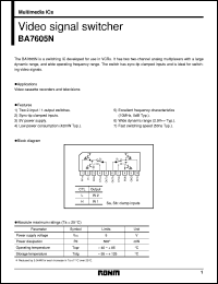 datasheet for BA7605N by ROHM