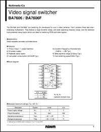 datasheet for BA7606 by ROHM