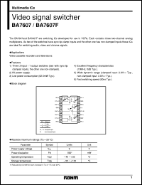 datasheet for BA7607 by ROHM