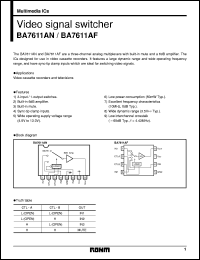 datasheet for BA7611AN by ROHM