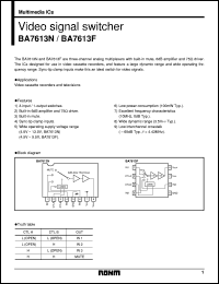 datasheet for BA7613F by ROHM