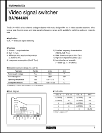 datasheet for BA7644AN by ROHM