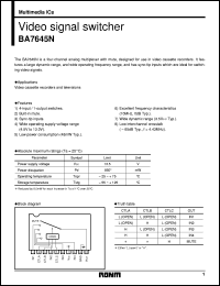 datasheet for BA7645N by ROHM