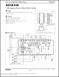 datasheet for AN3824K by Panasonic - Semiconductor Company of Matsushita Electronics Corporation