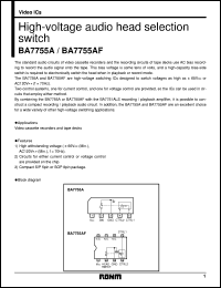 datasheet for BA7755AF by ROHM
