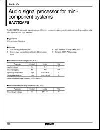 datasheet for BA7762AFS by ROHM