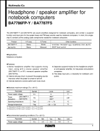 datasheet for BA7786FP-Y by ROHM