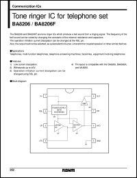 datasheet for BA8206F by ROHM