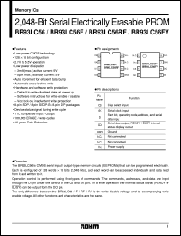 datasheet for BR93LC56 by ROHM