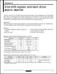 datasheet for BU2114 by ROHM