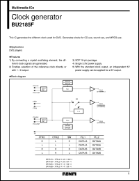 datasheet for BU2185F by ROHM