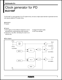 datasheet for BU2190F by ROHM