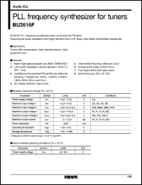 datasheet for BU2616F by ROHM