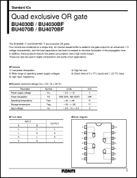 datasheet for BU4070B by ROHM